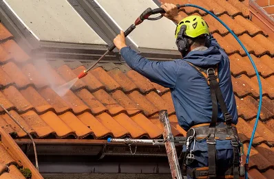 Démoussage et hydrofuge de toiture à Rochesson